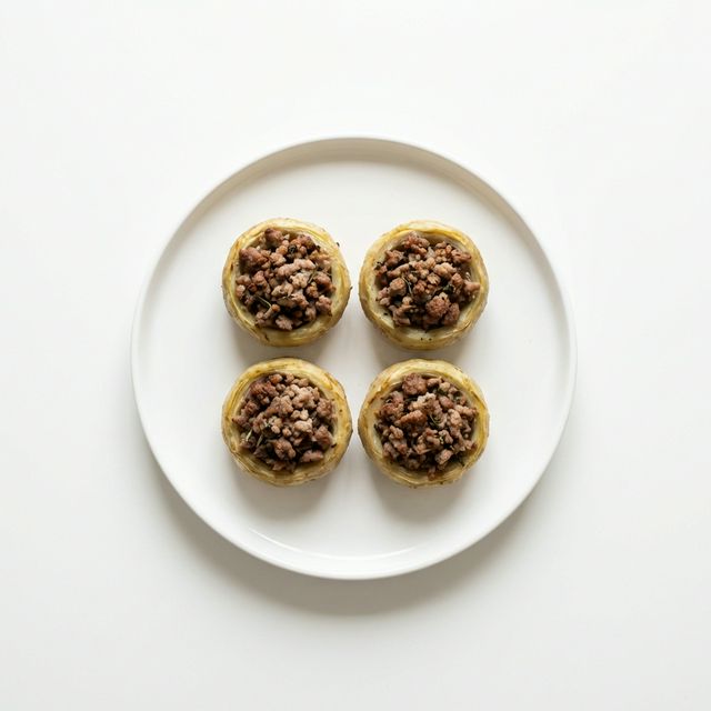 Artischockenböden mit Fleischfüllung