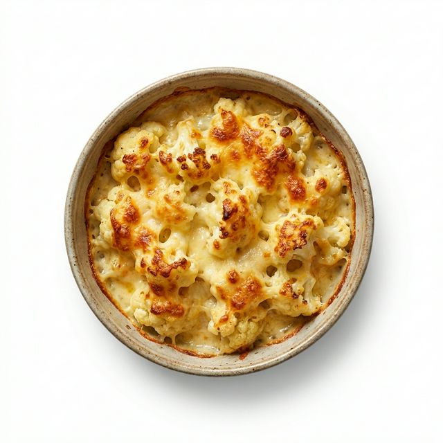 Blumenkohl mit Käsesauce von Bechamelsauce überbacken