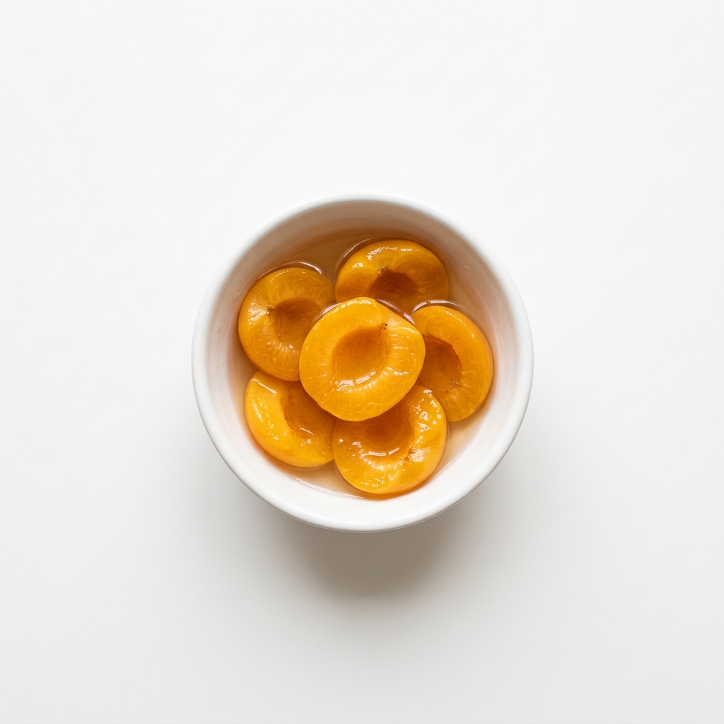 Aprikose in Sirup, Konserve, abgetropft