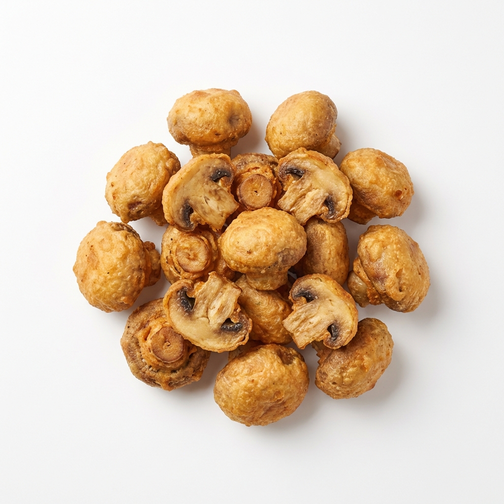 Champignons im Backteig (mit Bier) frittiert