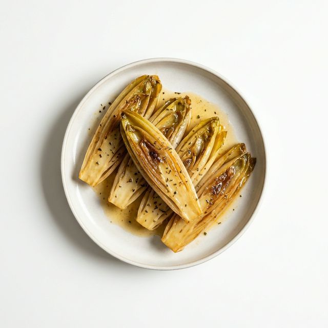 Chicoree gedünstet, mit Butter