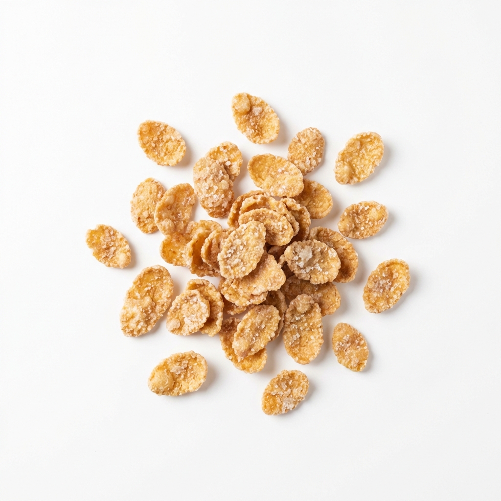 Cornflakes gesüßt, mit Zuckerglasur