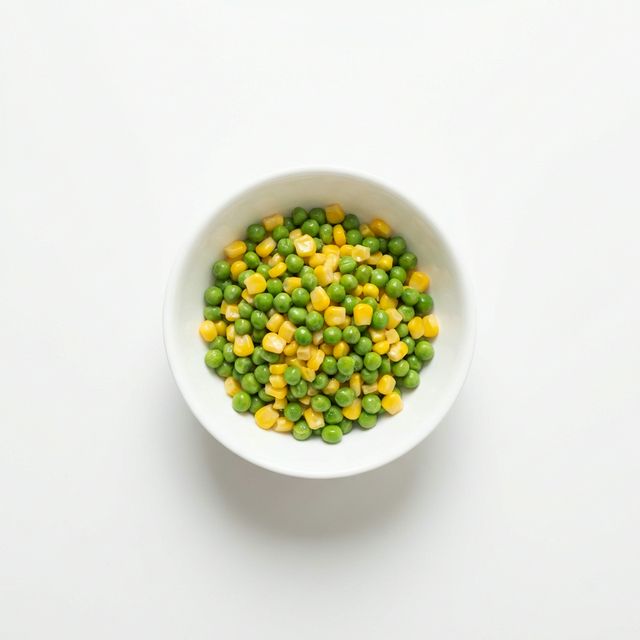 Erbsen-Mais-Gemüse gedünstet