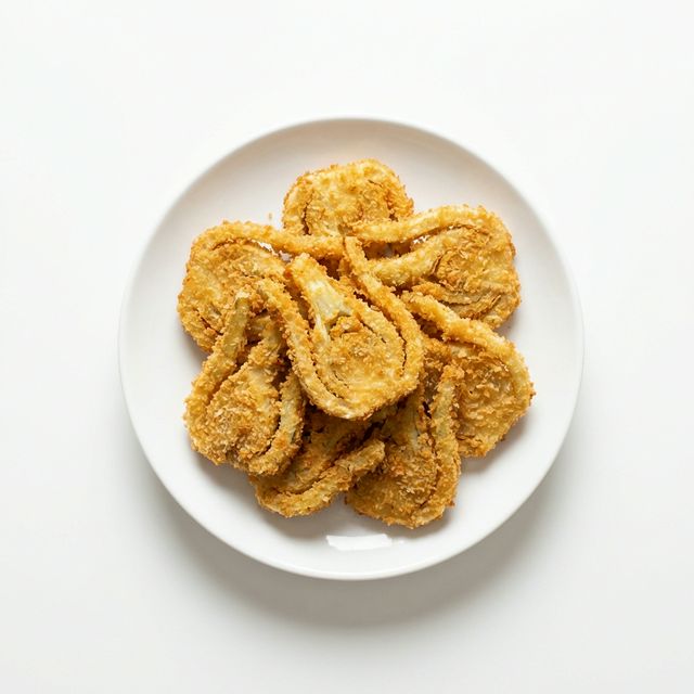 Fenchel paniert, gebraten