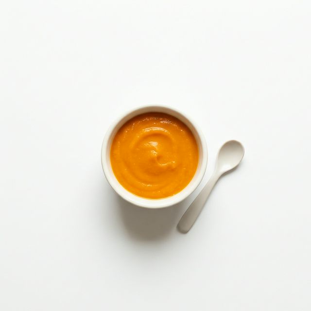 Gemüse-Süßkartoffel-Brei, mit Karotte, Pastinake (ohne Salz, geeignet für Beikost)