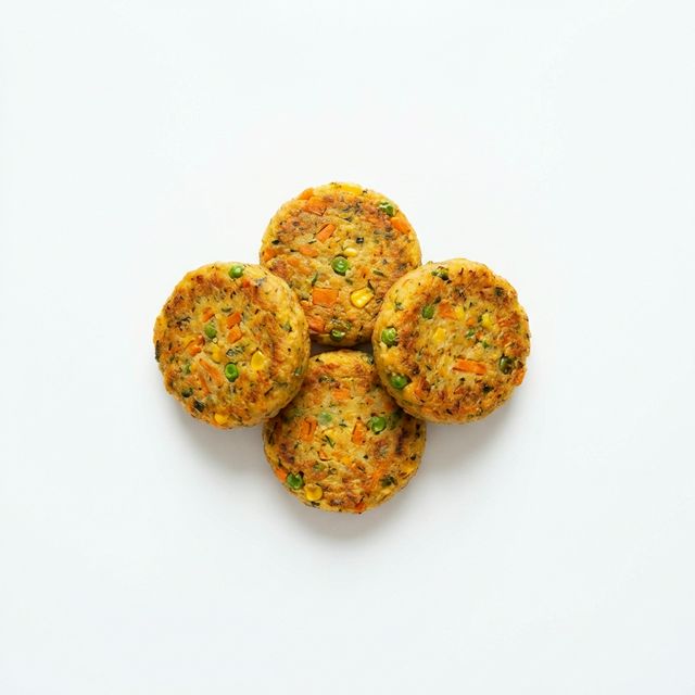 Gemüsebratlinge vegan, gebraten