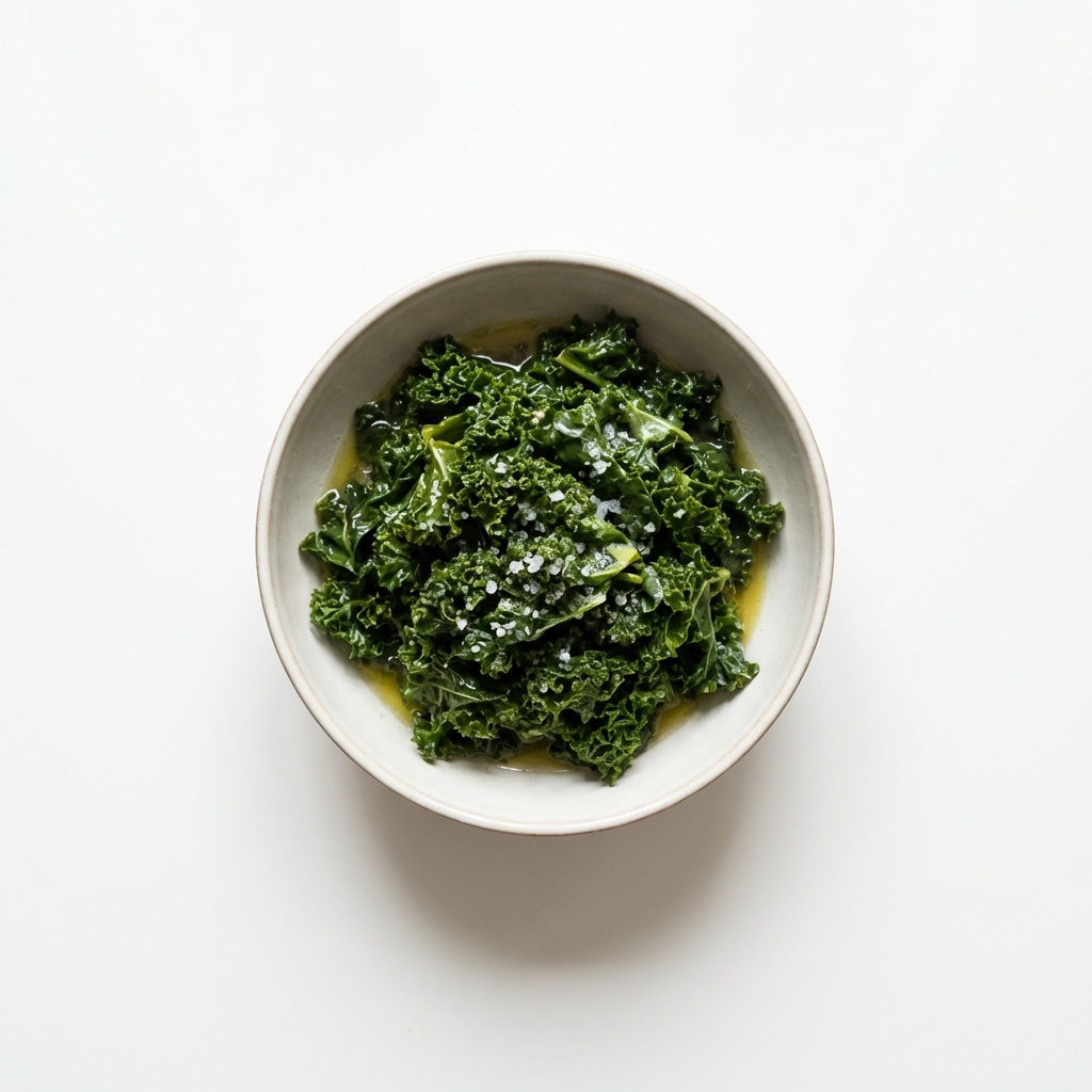 Grünkohl gedünstet (mit Fett und Salz)