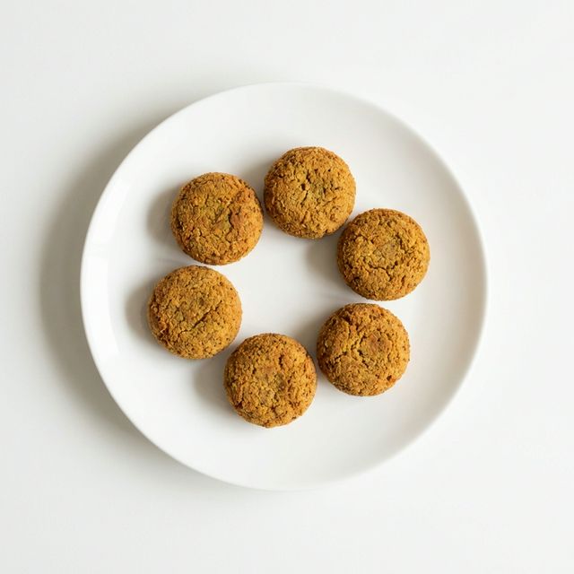 Kichererbsenbratlinge gebraten