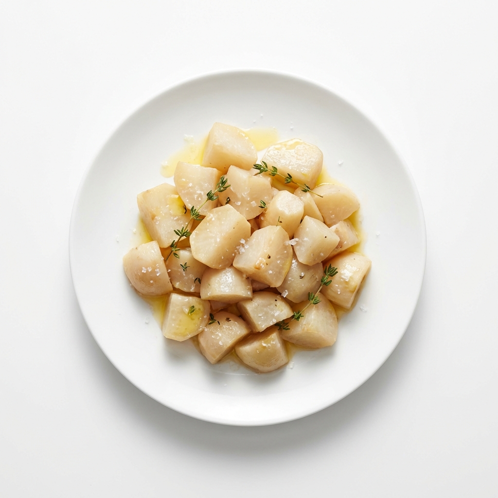 Kohlrüben/Steckrüben, gedünstet (mit Fett und Salz)