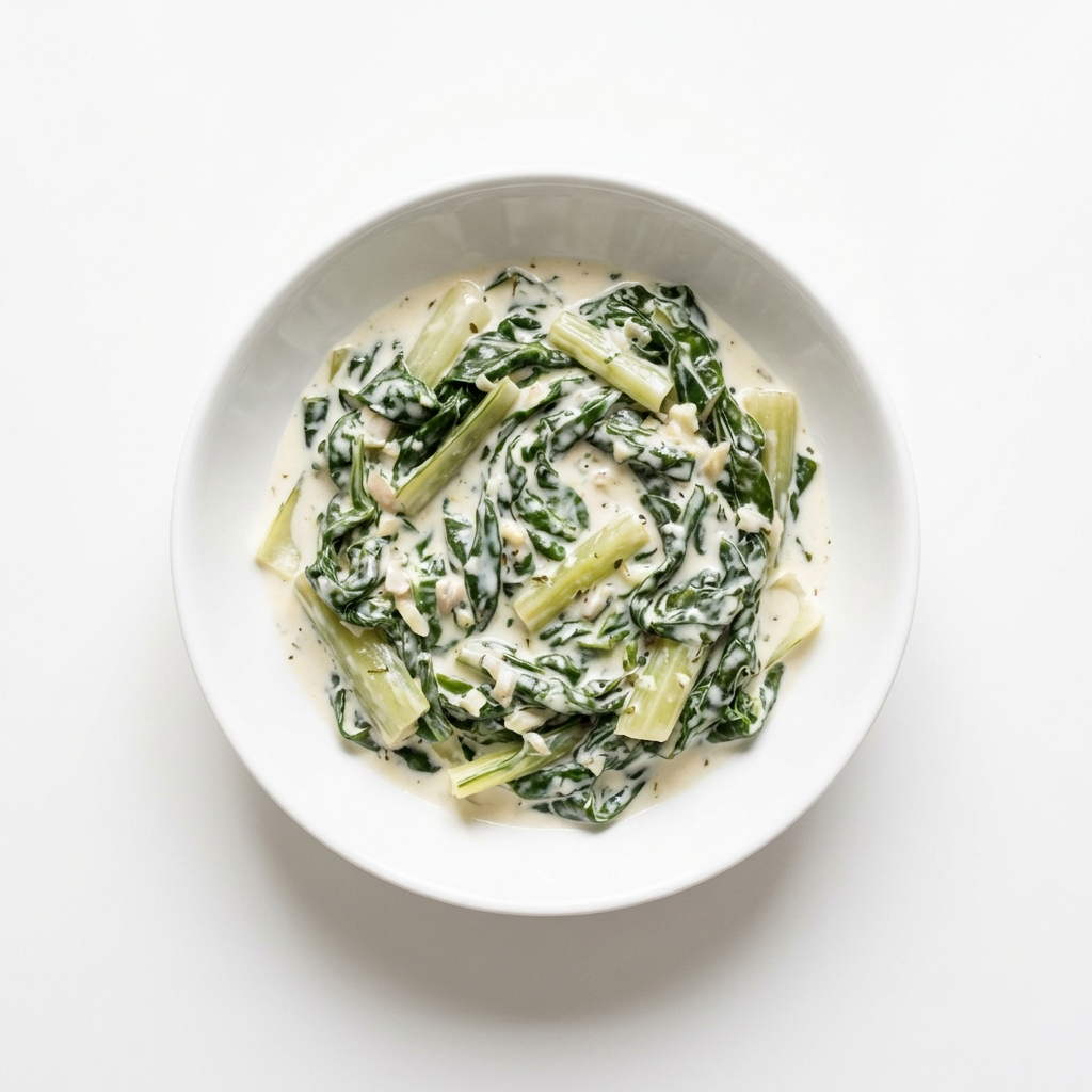 Mangold gedünstet, in Grundsauce hell/weiß