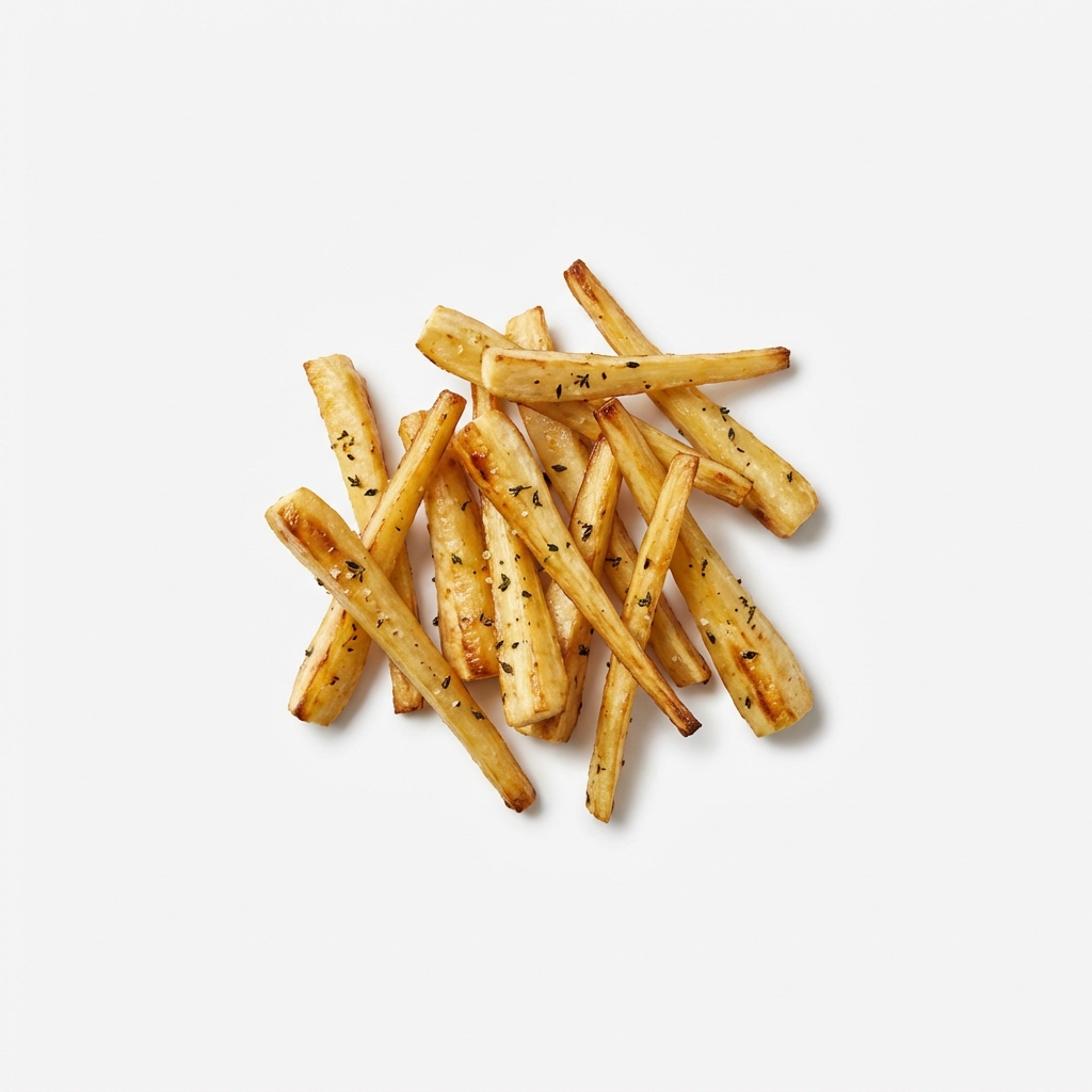 Pastinaken gekocht, gebraten (mit Fett und Salz)