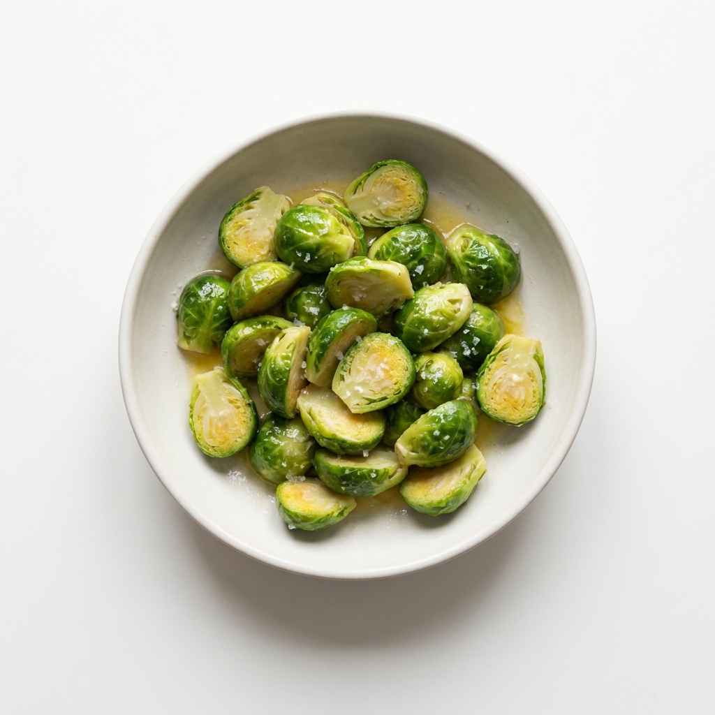 Rosenkohl gedünstet (mit Fett und Salz)