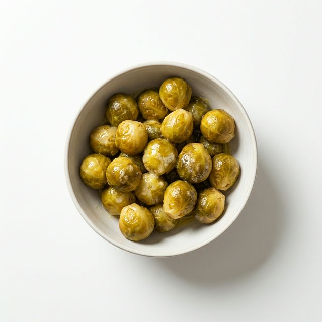 Rosenkohl gedünstet, mit zerlassener Butter