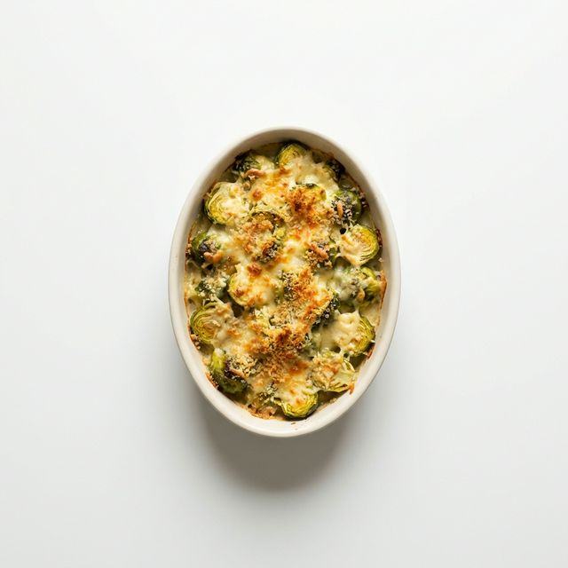 Rosenkohl mit Käse überbacken