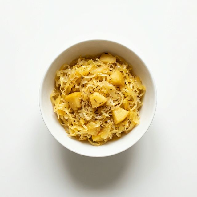 Sauerkraut mit Apfel gedünstet