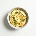 Apfel-Bananensalat mit Honig gesüßt