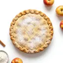 Apfelkuchen gedeckt (Hefeteig)