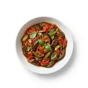 Auberginen mit Tomaten gedünstet