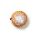 Berliner/Pfannkuchen/Krapfen (Hefeteig) frittiert, gefüllt mit Konfitüre