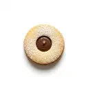 Biskuitplätzchen mit Nougatfüllung