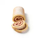 Biskuitrolle/Biskuitroulade, mit Konfitüre