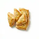 Blätterteigtaschen mit Lachs-Schmandfüllung, gebacken