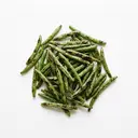 Bohne grün, tiefgefroren, gebacken