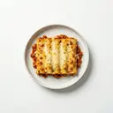 Cannelloni al forno, Teigwaren gefüllt mit Bologneser Sauce, mit Käse überbacken