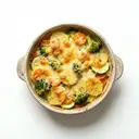 Gemüsegratin, gebacken