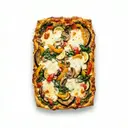 Gemüselasagne, zubereitet