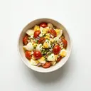 Eiersalat mit Tomaten und Essigmarinade