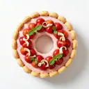 Erdbeer-Charlotte mit Joghurtsahne (Biskuit)