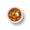 Fischgulasch mit Seelachs ungarische Art