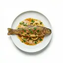 Forelle Müllerinart (mehliert, gebraten)