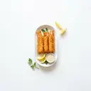 Garnele paniert, tiefgefroren, gebraten ohne Fett (Pfanne)