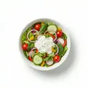 Gemischter Salat mit Saure-Sahne-Dressing