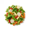 Gemüsemischung asiatische Art, tiefgefroren, gedünstet