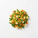 Gemüsemischung Leipziger Allerlei, tiefgefroren, gekocht