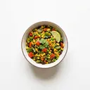 Gemüsemischung mexikanische Art, gebraten ohne Fett (Pfanne)