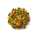 Gemüsemischung mexikanische Art, tiefgefroren, gebraten ohne Fett (Pfanne)
