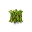 Gemüsepaprika grün, gebraten ohne Fett (Pfanne)