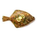 Goldbutt/Scholle, gebraten ohne Fett (Pfanne)