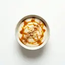 Grießbrei (als Dessert) mit Karamellsauce