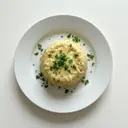 Grießpudding salzig, mit Käse und Petersilie