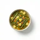 Grüne-Bohnen-Eintopf mit Gemüsebrühe und Kartoffeln