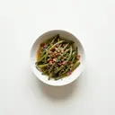 Grüne-Bohnen-Salat (gegart) mit warmer Essigmarinade