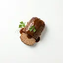 Hackbraten mit Grundsauce dunkel/braun