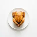 Hähnchen ganz, entbeint, mit Haut, gebraten ohne Fett (Ofen)