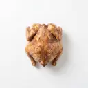 Hähnchen ganz, entbeint, mit Haut, tiefgefroren, geschmort ohne Fett