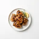 Hähnchen Oberschenkel, mit Haut, gegrillt